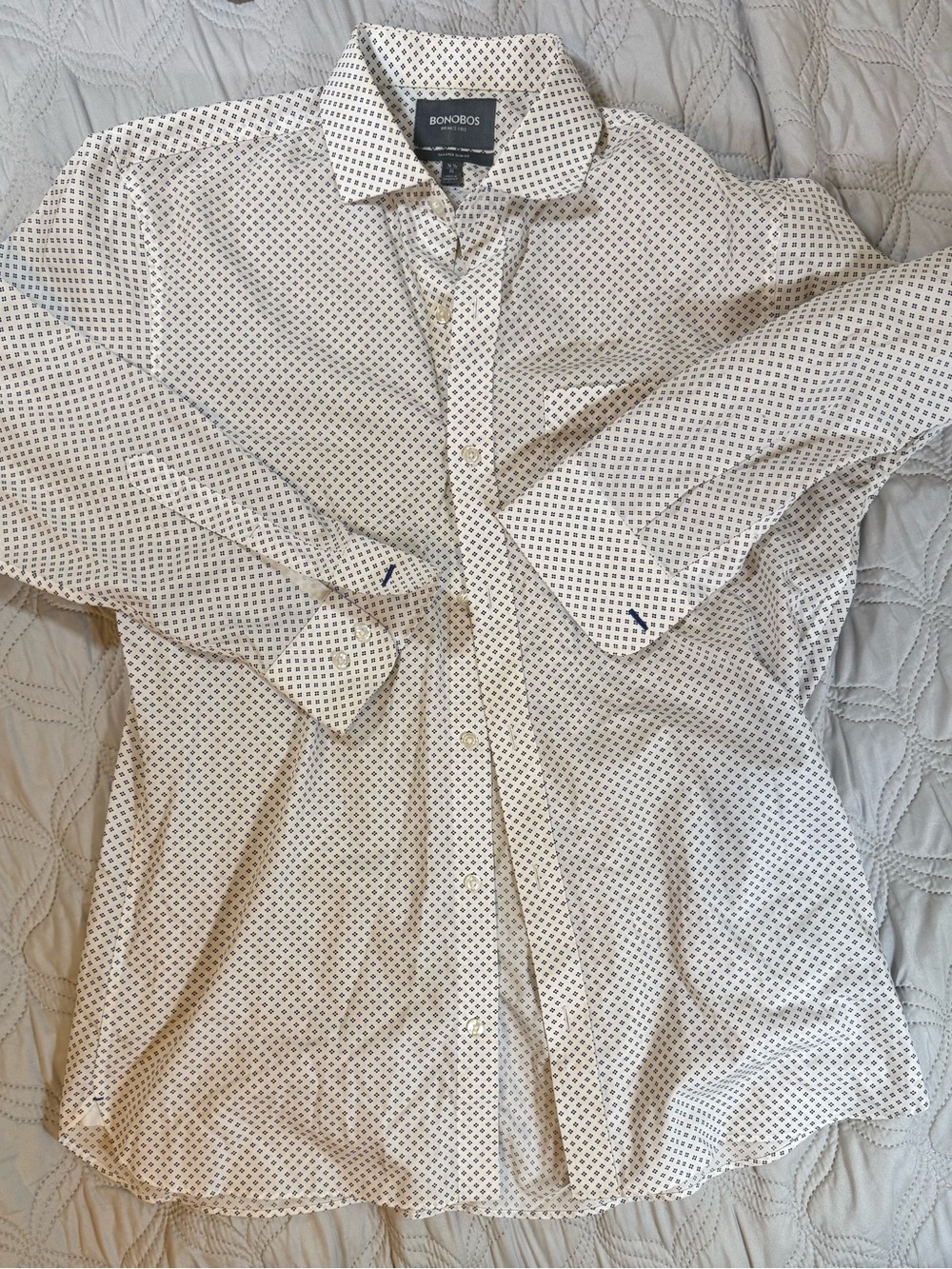 Bonobos Wrinkle-Free Tailored Slim Fit Dress Shirt – Size 16.5/34